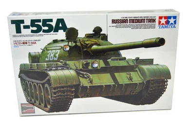 1/35 Tamiya T-55A Russian Medium Tank Plastic Model Kit