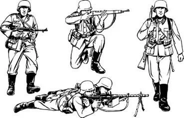 1/35 Tamiya German Infantry French Campaign (x5)