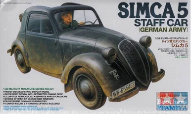 TAM35321 1:35 Tamiya Simca 5 German Army Staff Car