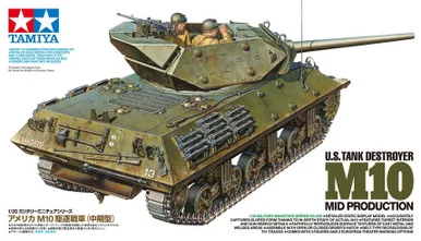 1/35 Tamiya Us Tank Destroyer M10 Plastic Model Kit
