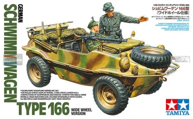 TAM35393 1:35 Tamiya Schwimmwagen Type 166 Wide Wheel Version