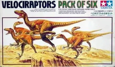 1/35 Tamiya Velociraptors Dinosaur Diorama Set