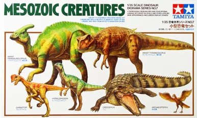 1/35 Tamiya Mesozoic Creatures Dinosaur Diorama Set