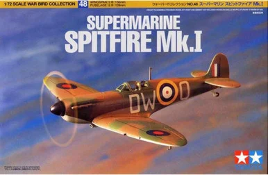 1/72 Supermarine Spitfire MK 1 Aircraft - Tamiya
