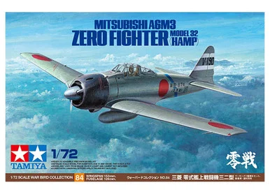 1/72 Tamiya Mitsubishi A6M3 Zero Plastic Model Kit