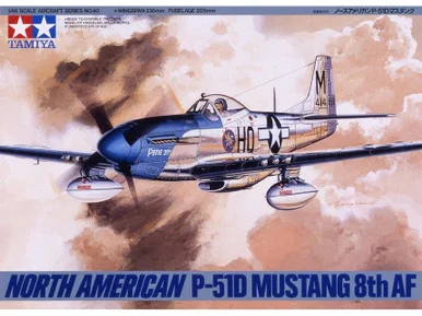 1/48 Tamiya P-51D Mustang 8th Af Plastic Model Kit
