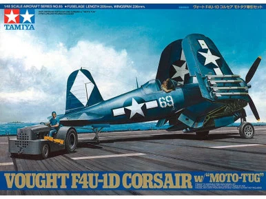 1/48 Tamiya F-4U1D Corsair W/Tug Plastic Model Kit