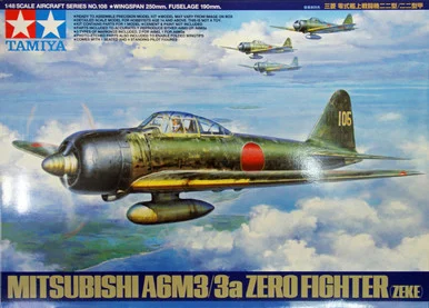 1/48 Tamiya Mitsubishi A6M3/3a Zeke Plastic Model Kit