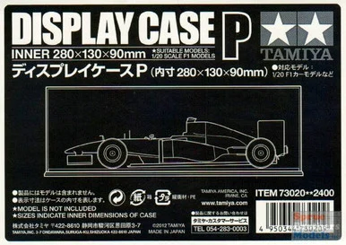 TAM73020 1:20 Tamiya Display Case P 280x130x90mm (11x5x3.5 inches)