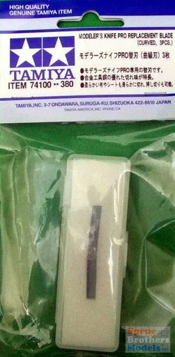TAM74100 Tamiya Modeler's Knife Pro Replacement Blades - Curved (3pcs)