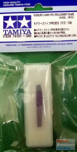 TAM74101 Tamiya Modeler's Knife Pro Replacement Blades - Chisel (10pcs)