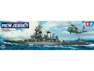 1/350 USS New Jersey BB62 Battleship w/Detail Up Parts - Tamiya