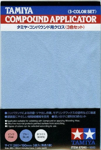 TAM87090 Tamiya Compound Applicator - 3 Color Set #87090