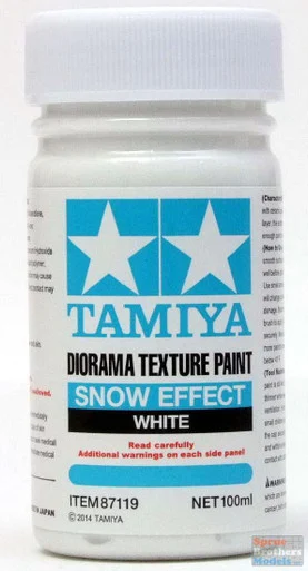 TAM87119 Tamiya Diorama Texture Paint - Snow Effect White 100ml