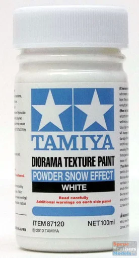 TAM87120 Tamiya Diorama Texture Paint - Powder Snow Effect White 100ml