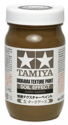 Tamiya Diorama Texture Soil Effect Dark Earth Paint (250ml Bottle)