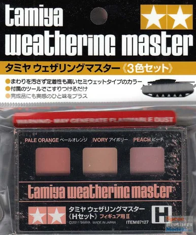 TAM87127 Tamiya Weathering Master H Set - Figures (Pale Orange, Ivory, Peach)