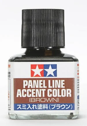 Tamiya Brown Panel Line Accent Color (40ml Bottle)