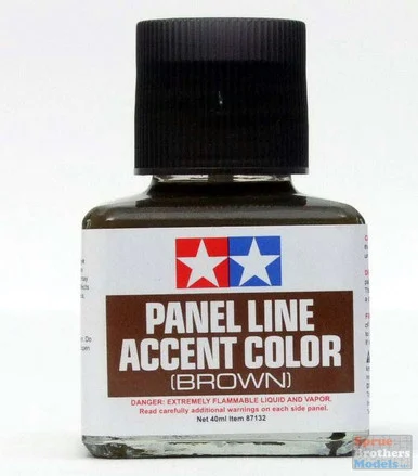 TAM87132 Tamiya Panel Line Accent Color - Brown