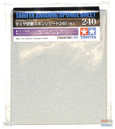 TAM87162 Tamiya Sanding Sponge Sheet - 240