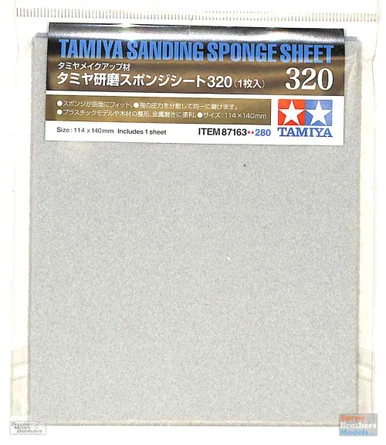 TAM87163 Tamiya Sanding Sponge Sheet - 320