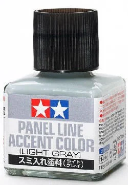 Tamiya Light Gray Panel Line Accent Color (40ml Bottle)