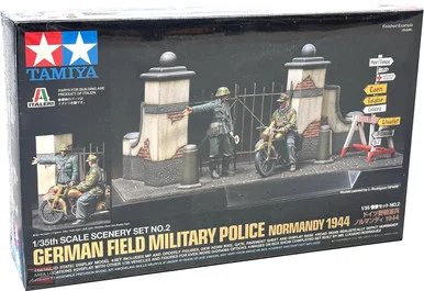 1/35 Tamiya Scene Set #2 German Field Police & Motorcycle Plastic Model Kit