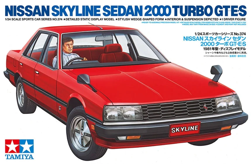 Tamiya 24374 Nissan Skyline Sedan 2000 Turbo GT-E•S - 1/24 Scale