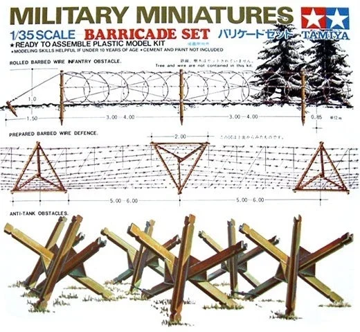 Tamiya 35027 Barricade Set - 1/35 Scale Military Miniature Kit