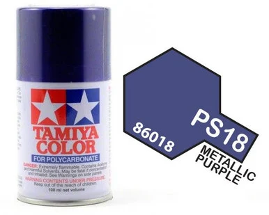 Tamiya 86018 PS-18 Metallic Purple Lexan Spray 100ml