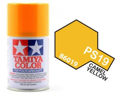 Tamiya 86019 PS-19 Camel Yellow Lexan Spray 100ml