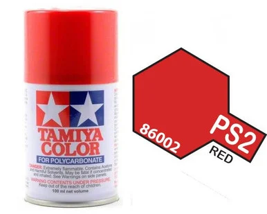 Tamiya 86002 PS-2 Red Lexan Spray 100ml