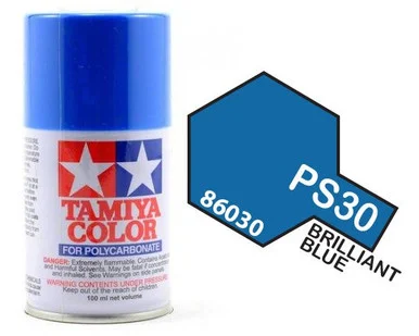 Tamiya 86030 PS-30 Brilliant Blue Lexan Spray 100ml