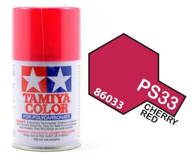 Tamiya 86033 PS-33 Cherry Red Lexan Spray 100ml