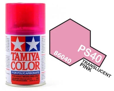 Tamiya 86040 PS-40 Translucent Pink Lexan Spray 100ml