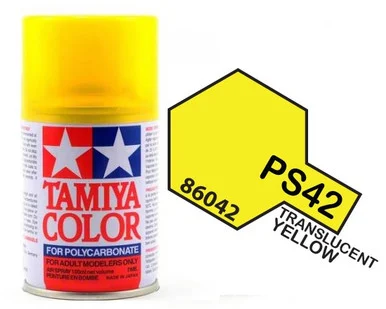 Tamiya 86042 PS-42 Translucent Yellow Lexan Spray 100ml