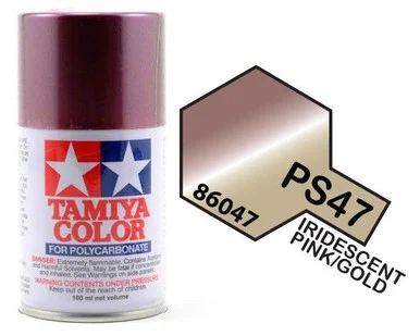Tamiya 86047 PS-47 Pink/Gold Iridescent Lexan Spray 100ml