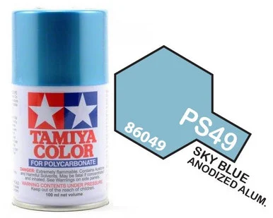 Tamiya 86049 PS-49 Sky Blue Anodized Alumimum Lexan Spray 100ml