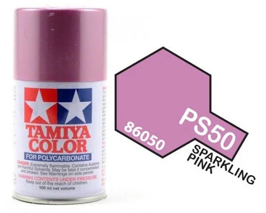 Tamiya 86050 PS-50 Sparkling Pink Anodized Aluminum Lexan Spray 100ml