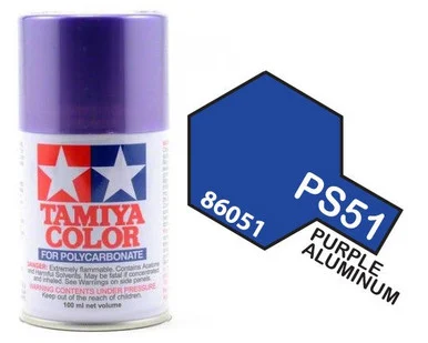 Tamiya 86051 PS-51 Purple Anodized Aluminum Lexan Spray 100ml