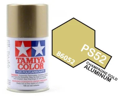 Tamiya 86052 PS-52 Champagne Gold Anodized Aluminum Lexan Spray 100ml