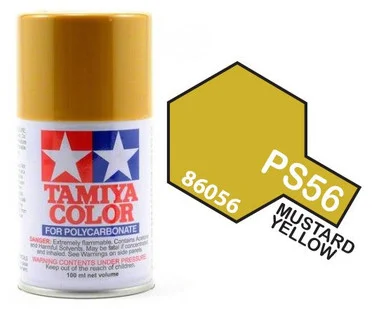 Tamiya 86056 PS-56 Mustard Yellow Lexan Spray 100ml