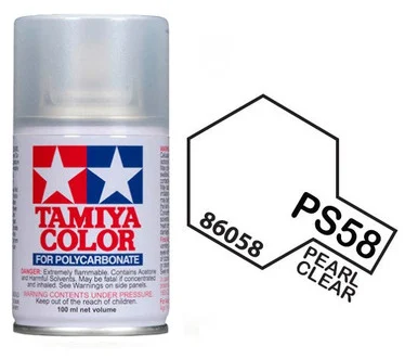 Tamiya 86058 PS-58 Pearl Clear Lexan Spray 100ml