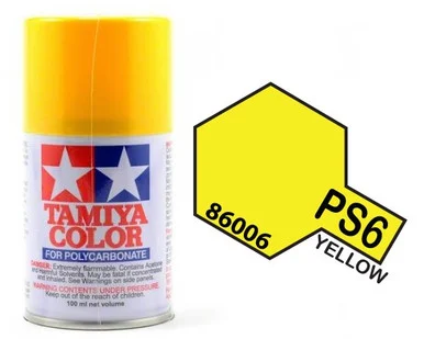 Tamiya 86006 PS-6 Yellow Lexan Spray 100ml