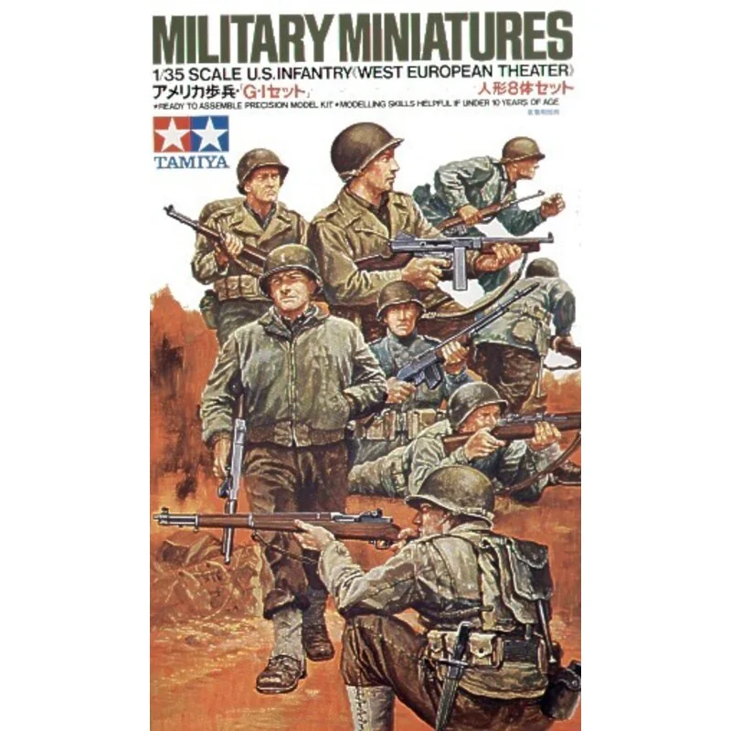 8 US Infantry European Theatre Figures - Tamiya