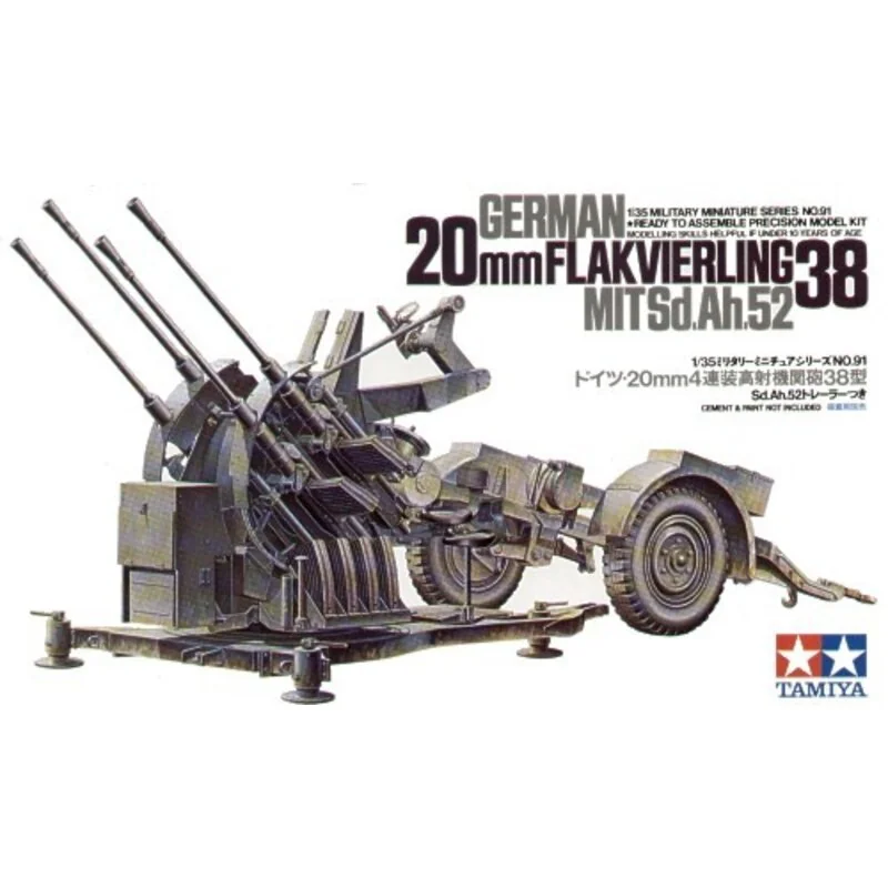 20mm Flakvierling 38 Model kit - Tamiya