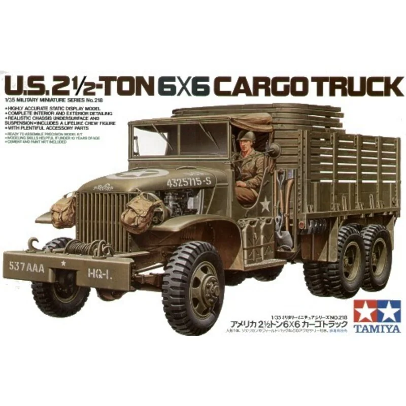 US 2 1/2 ton 6x6 Cargo Truck Model kit - Tamiya
