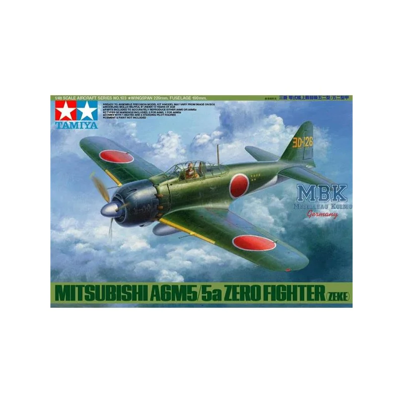 Mitsubishi A6M5/5a Zero (Zeke) Model kit - Tamiya