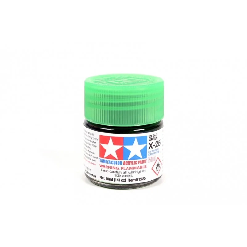 X-25 Clear green 10ml Paint