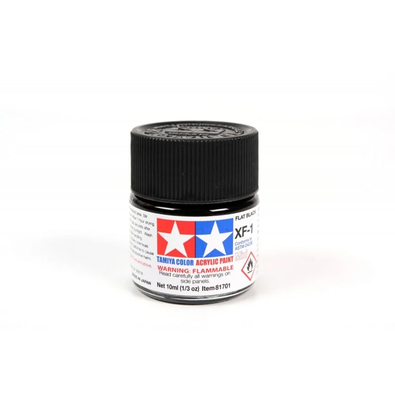 Flat Black acrylic Paint - Tamiya